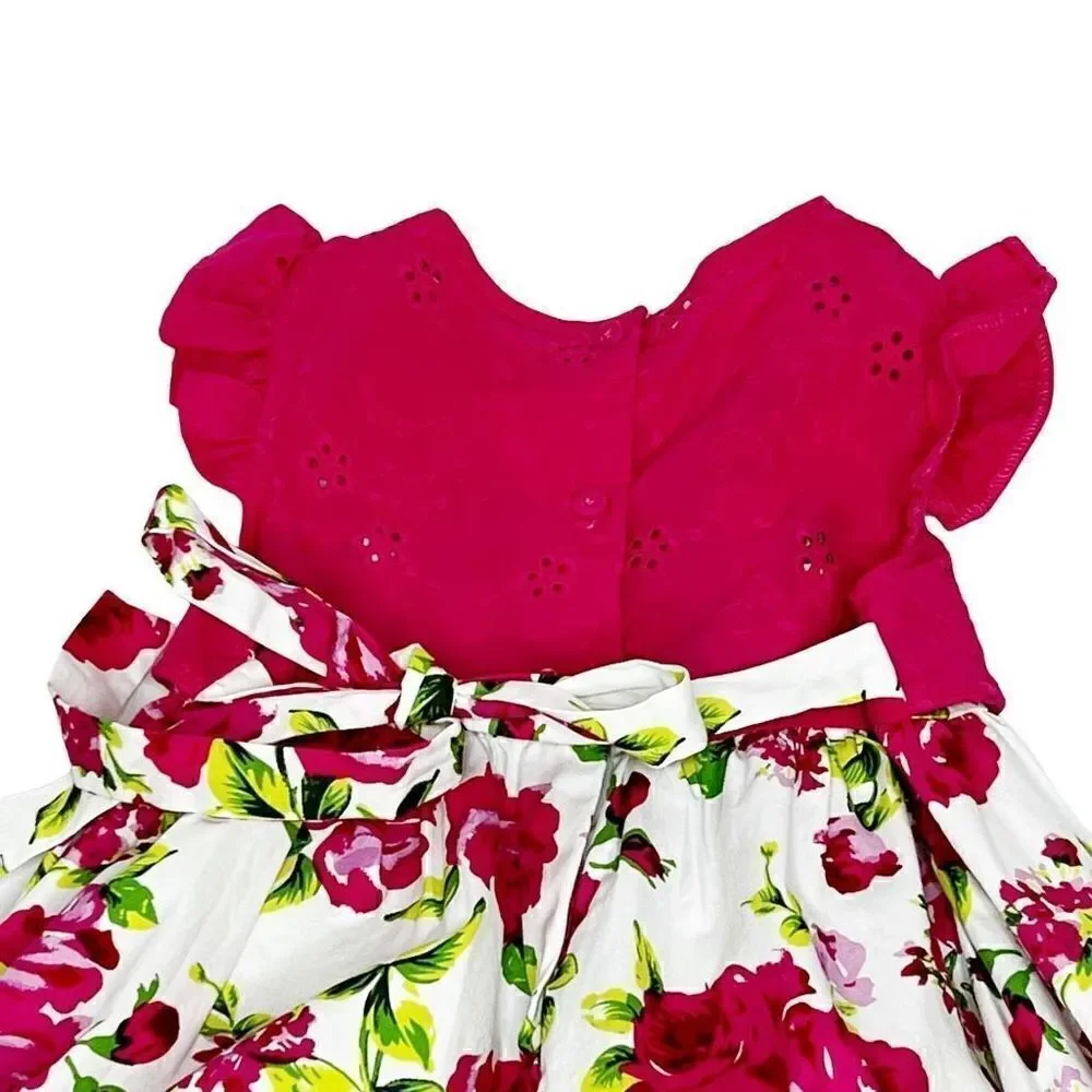 Sophie Rose hot pink floral dress size 6